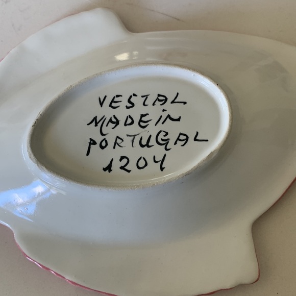 Vintage set of 8 vestal alcobaca fish dishes - Picture 3 of 5